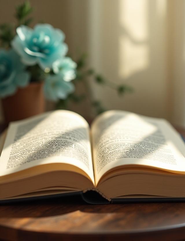 Un tranquillo angolo lettura con libri aperti